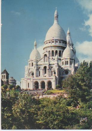 Postal E02129: Le Sacré Coeur, Paris, Francia
