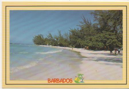 Postal E02224: Accra Beach, Christ Church, Barbados