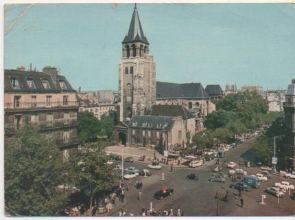 Postal E02216: Saint Germain des Prés, Paris, Francia