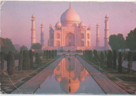 Postal E02215: Taj Mahal, India