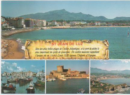 Postal E02208: Imágenes de Saint Jean de Luz, Francia