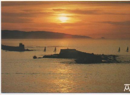 Postal E02207:  Coucher de Soleil,Pays Basque, Francia
