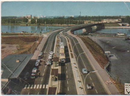 Postal E02203: Brücke Kehl Strssburg, Francia