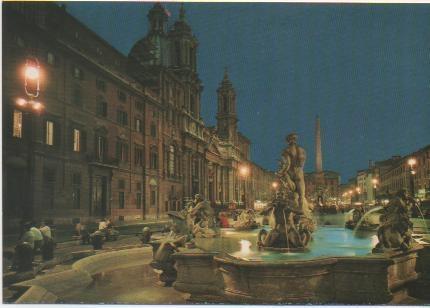 Postal E02210: Piazza Navona, Roma, Italia