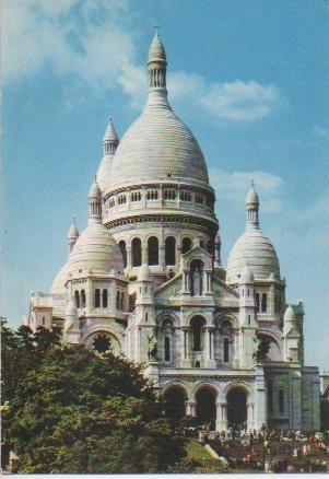 Postal E02249: La basilique du Sacré Coeur de Montmatre, Paris, Francia