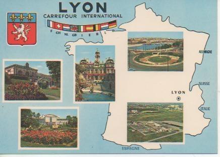 Postal E02229: Imágenes de Lyon, Francia