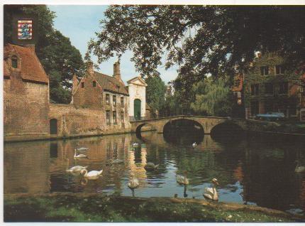 Postal E02157: Ingang begijnhof, Brugge, Paises Bajos