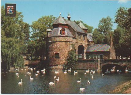 Postal E02156: Ezelpoort, Brugge, Paises Bajos