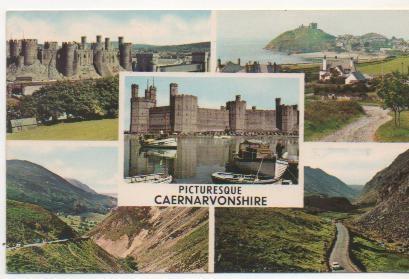 Postal E02152: Imágenes de Caernarvonshire, Gales, Reino Unido