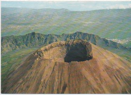 Postal E02161: Cratere attuale, Vesuvio, Italia