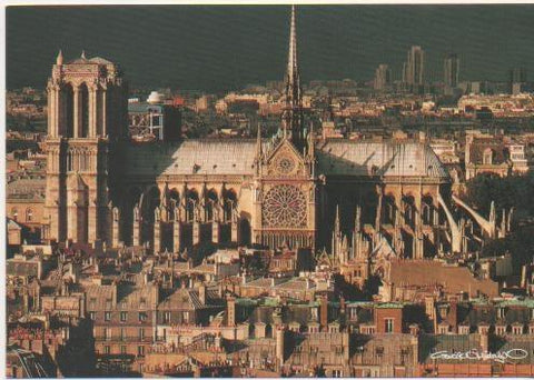 Postal E02185: Notre Dame de Paris, Francia