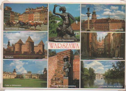 Postal E02182: Imágenes de Varsovia, Polonia