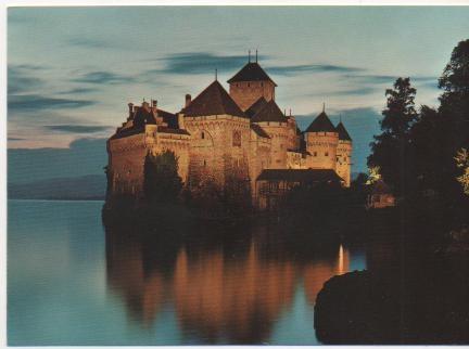 Postal E02171: Château de Chillon, Francia