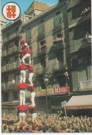 Postal E01657: Xiquets de Valls, Barcelona