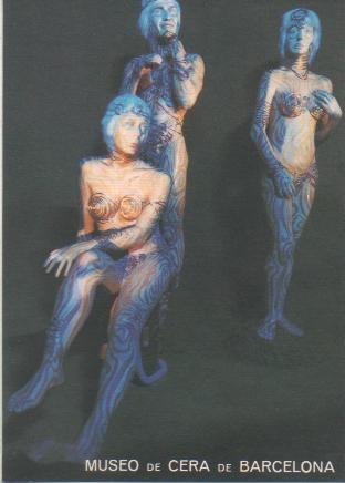 Postal E01632: Seres Mutantes, Museo de Cera, Barcelona