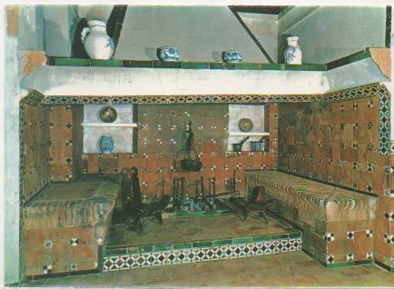 Postal E01739: cocina, Casa del Greco, Toledo