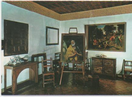 Postal E01740: Estudio, Museo del Greco, Toledo