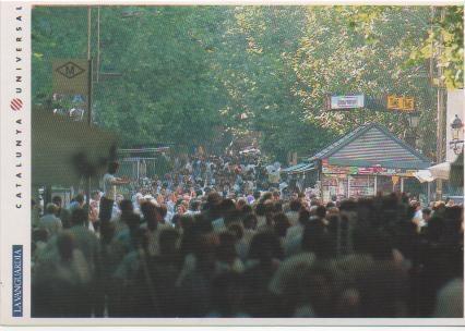 Postal E01697: Las Ramblas deBarcelona