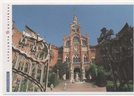 Postal E01715: Hospital de la Santa Cru i Sant Pau,Eixample, Barcelona