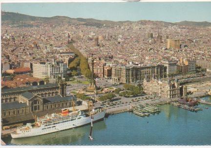 Postal E01506: Vista de Barclona