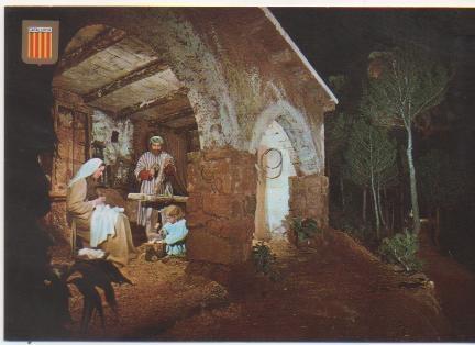 Postal E01507: Pessebre Vivent de Catalunya Vida de familia  a Nazaret, Corvera de Llobregat