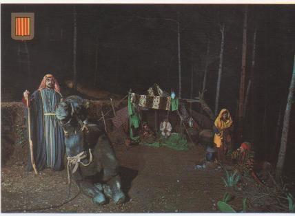 Postal E01510: Pessebre vivent de Catalunya, La huida a Egipto, Corbera de Llobregat