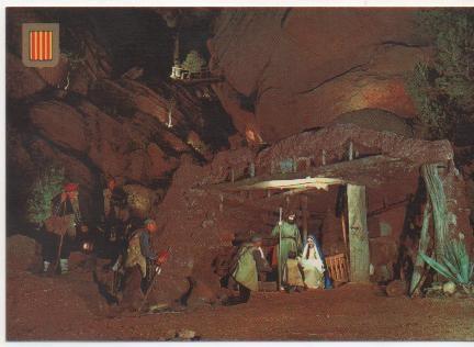 Postal E01511: Pessebre vivent de Catalunya, El Neixement, Corbera de Llobregat