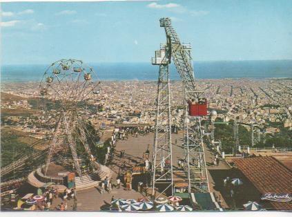 Postal E01519: Parque de Atracciones Tbidabo, Barcelona