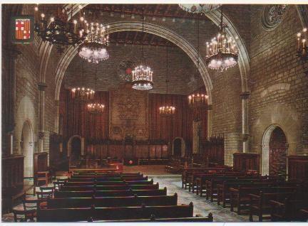 Postal E01528: Salón de Ciento, Ayuntamiento de Barcelona