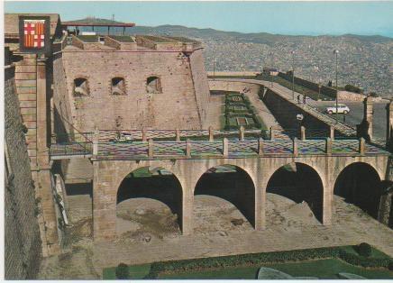 Postal E01531: Castillo de Montjuic, Barcelona