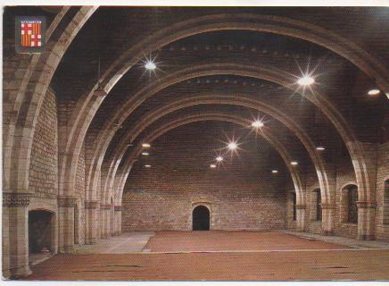Postal E01598: Salón del Tinell, Barcelona