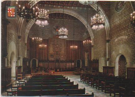 Postal E01606: Salón de Ciento, Barcelona