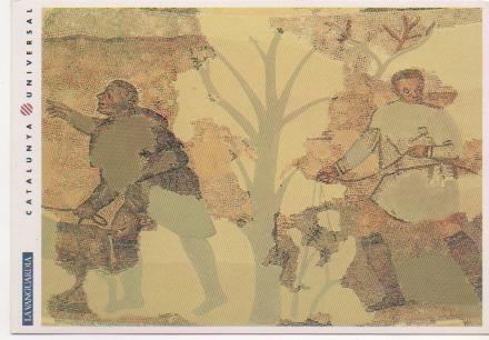 Postal E01615: Mosaico Romano de constantí, Centelles