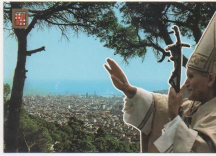 Postal E01594: Visita del Santo Padre a Barcelona 1982