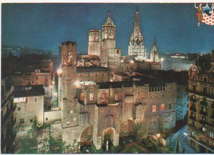 Postal E01567: Plaza Berenguer, Barcelona