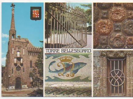 Postal E01580: Torre Bellesguard, Barcelona