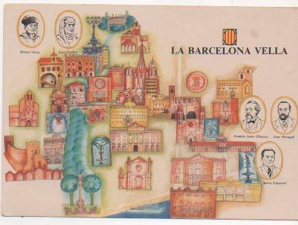 Postal E01583: La Barcelona Vella