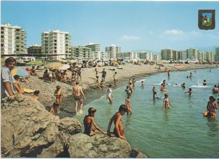 Postal E01915: Playa del Espigón, Torre del Mar, Costa del Sol