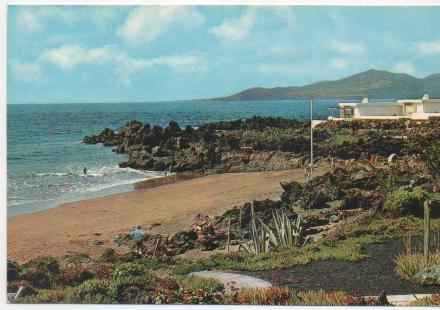 Postal E01901: Playa Blanca del Hotel los Fariones, Lanzarote