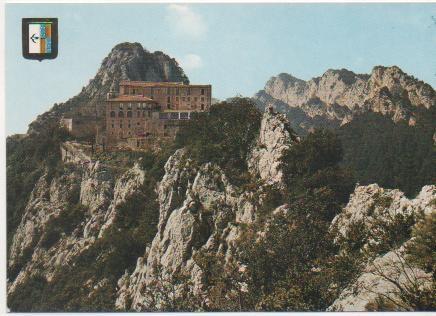 Postal E01982: Vista Santuario de Sta. Maria de Queralt, Berga