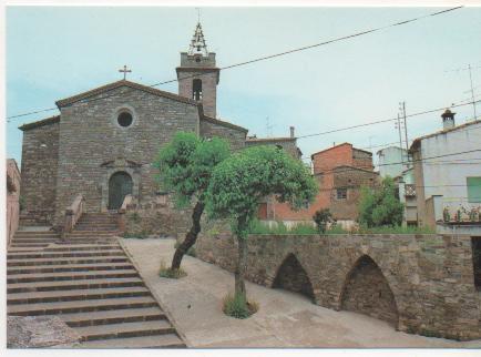 Postal E01953: Església romànica Sta.Mª D'Olo, Bges