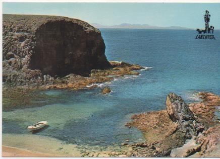 Postal E01786: Playa del Papagayo, Lanzarote, Islas Canarias