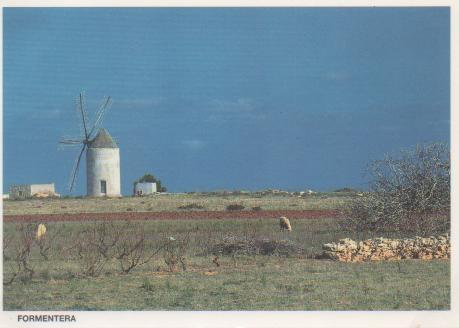 Postal E01798: Molino de viento, Formentera