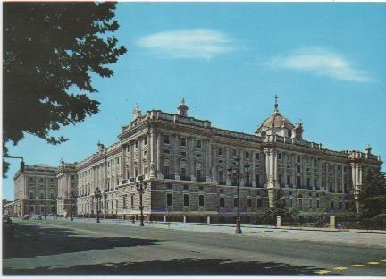 Postal E01801: palacio de Oriente, Madrid