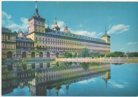 Postal E01805: Estanque del Huerto , Monasterio El Escorial