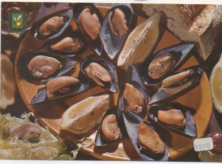 Postal E01782: Platos tipicos, Mejillones