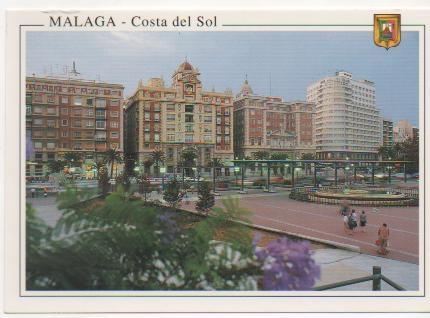 Postal E01768: Plaza de la marina, Málaga