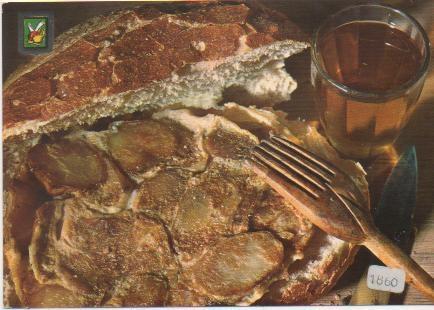 Postal E01777: Platos tipicos, Tortilla de patatas