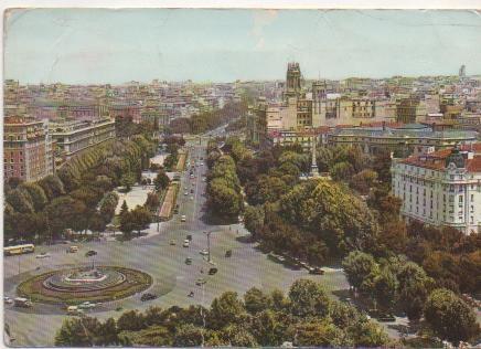 Postal E01864: Plaza de Cánovas del Castillo  Madrid