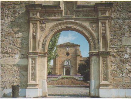 Postal E01819: Entrada al Monasterio de la Cartuja de Granada